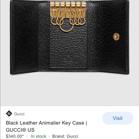 Gucci Trademark Red Key Case & Card Holder - Picture 8 of 9